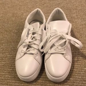 white platform sneakers